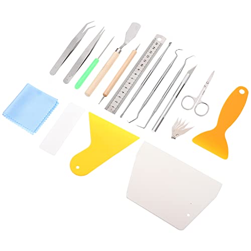 JEWEDECO 21pcs / Set Handwerk Jäten Werkzeugsatz Präzisions-vinyl-word-kit Zum Schneiden Von Schnitzen von JEWEDECO