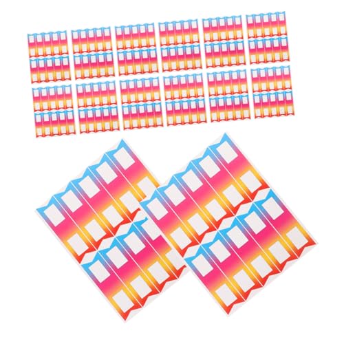 JEWEDECO 24 Blatt Bleistift etiketten aufkleber beschriftbare Sticker aufkleber für kinder wiederverwendbare Labels Etikettensatz Rubbelkarten selber machen Prägeetikettenband Papier von JEWEDECO