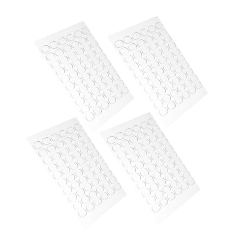 JEWEDECO 240 Stück Runde Aufkleberetiketten Transparentes Klebeband Klebepunkte Bastelklebeband Acryl Hohe Viskose von JEWEDECO