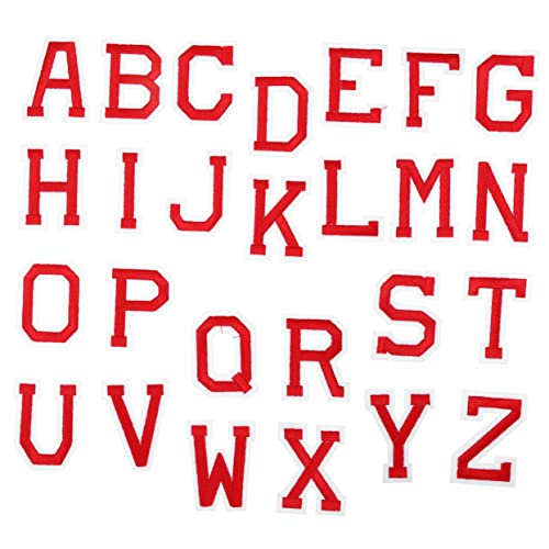 JEWEDECO 26pcs Dekoratives Alphabet-eisen Auf Buchstaben Handcraft DIY Patches Kreative Buchstaben Patches von JEWEDECO