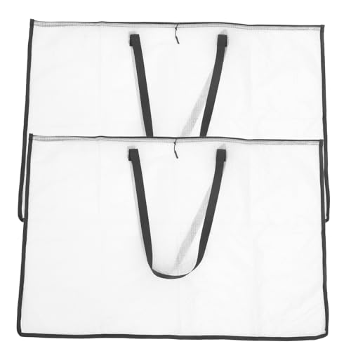 JEWEDECO 2St Aktenhalter Kunst-Portfolio-Tasche Organisator von Künstlerbedarf Plakathalter Handgehaltener Beutel Transparente Dokumententasche Papiertüte bemalen Tasche für Kunstwerke PVC von JEWEDECO