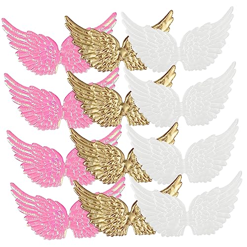 JEWEDECO 36 Stk Engelsflügel Flügel Patches Applikation Engelskostümflügel Flügel Basteln Diy & Handwerk Diy Zubehör Flügel Bastelt Dekorativen Flügel Flügel-stickerei-patch Stoff von JEWEDECO