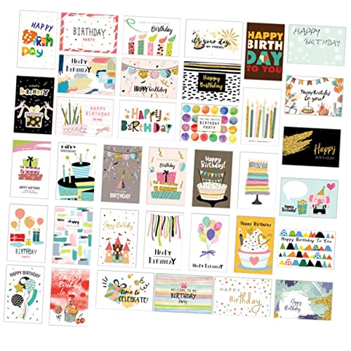 JEWEDECO 36St Geschenkversorgung famlyguy dankeskarten birthday cards klappkarten danksagungskarten faltkarten dankbarkeitskarten Karte nachricht urlaub geschenkkarte zarter Schmuck von JEWEDECO