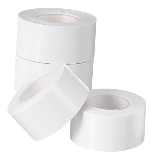 JEWEDECO 4 Rollen Selbstklebende Thermoetiketten 16 Mm x 4 m Vielseitige Versandetiketten Für Büro Und Versand Kompatibel Mit Thermodruckern Ideal Für Etikettierung Und Organisation von JEWEDECO