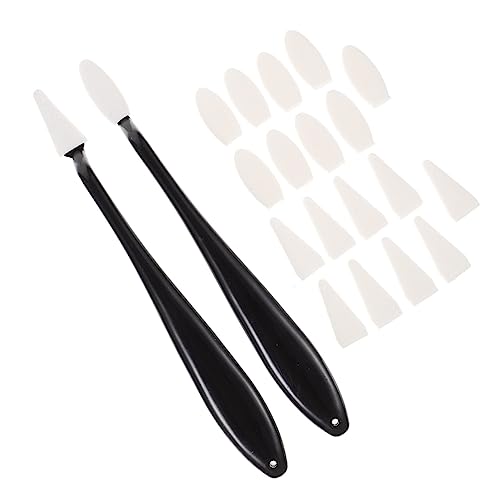 JEWEDECO 4 Stück Skizzenstifte Mischschwammstift Schwämme Skizzenmischpinsel Skizzentücher Detail blending tool skizzierstifte Schwamm-Radiergummi Zubehör für Künstlerzeichnungen pp Black von JEWEDECO