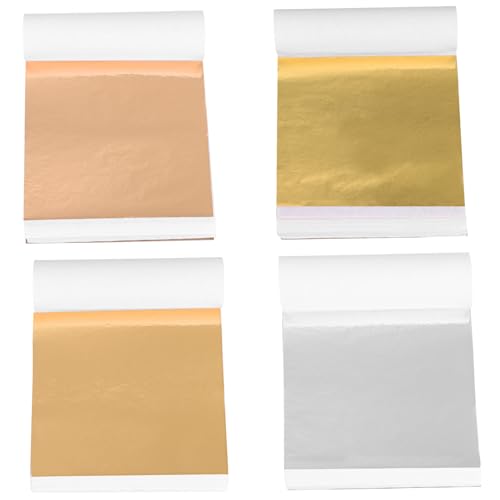 JEWEDECO 400 Stück Metallfolienpapierbögen Dekoratives Bastelpapier Für Nägel Haarstyling Und Make Up Glänzendes Material in Verschiedenen Farben von JEWEDECO