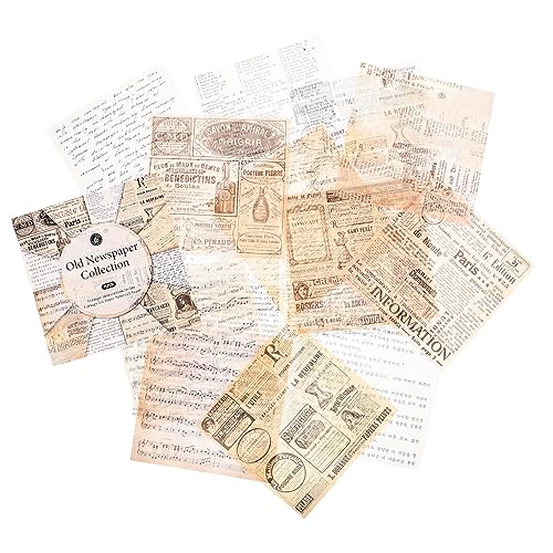 JEWEDECO 45St ， 45pcs Vintage-Papier Vintage Scrapbook-Aufkleber antikes Dekorpapier pieces kreativpapier Ästhetische Zeitschrift Scrapbook-Versorgung von JEWEDECO