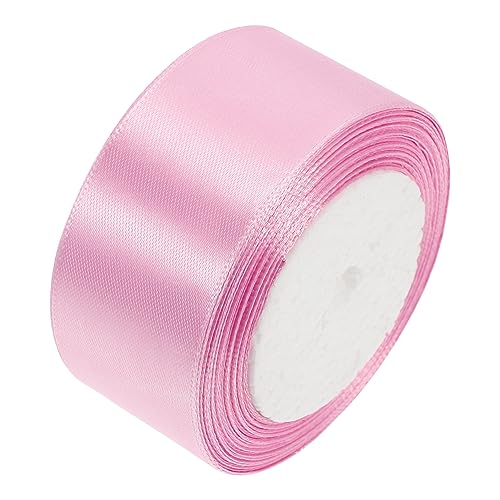 JEWEDECO 4cm Breites Satinband Mittelrosa Geschenkband Für Hochzeiten Dekoration Und Blumenverpackung Hochwertiges Dekoband Für Und Kreative Bastelprojekte von JEWEDECO