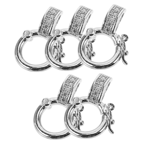 JEWEDECO 5 Stück Umwandlung Schnalle Armbänder Zierliche Schmuck Metall Halskette Schnallen Halskette Anschlüsse DIY Schmuck Verschlüsse DIY Verschlüsse Schmuck Konverter Kleine von JEWEDECO