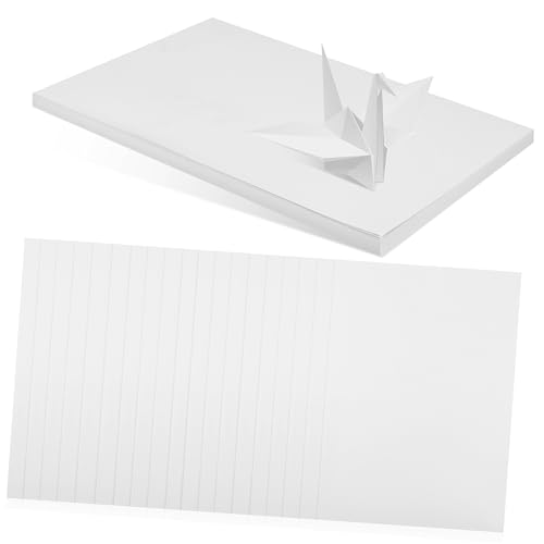 JEWEDECO 50 Blatt Bastelkarten Diagramm Papier weiße Papiertüten bedruckbares Vinyl-Aufkleberpapier Packpapier weißes Baupapier kartenpapier kreativpapier Papier zum Basteln weißer Karton von JEWEDECO