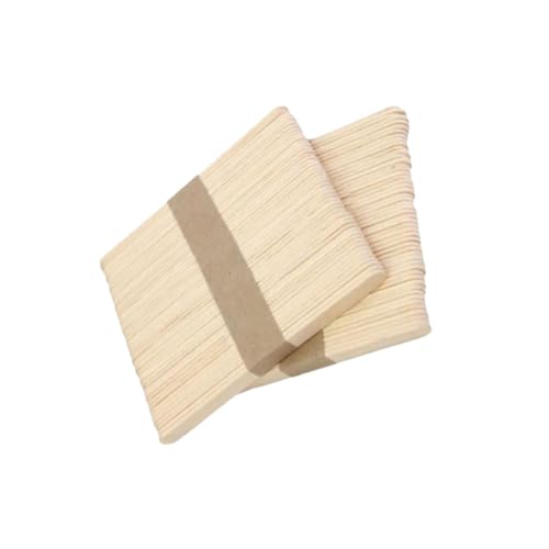 JEWEDECO 50 Stück Holz Bastelstäbchen Naturfarbe Für Kreative DIY Bastelarbeiten Ideal Für Modellbau Und Handwerksprojekte Vielseitig Einsetzbar von JEWEDECO