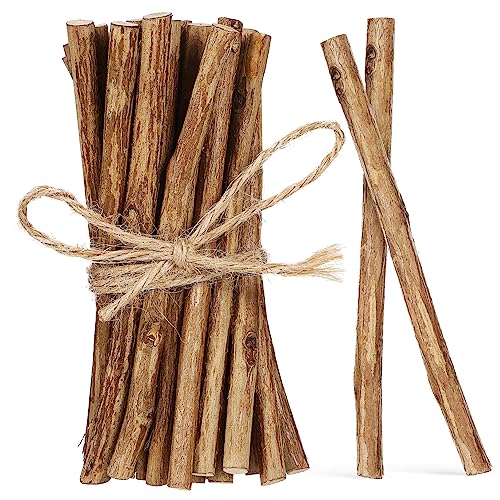 JEWEDECO 50 Stück Natürliche Holzstäbchen Zum Basteln Von Zweigen Und Baumstämmen Ideal Für Rustikale Heimdekorationen DIY Projekte Und Kreative Kunstwerke von JEWEDECO