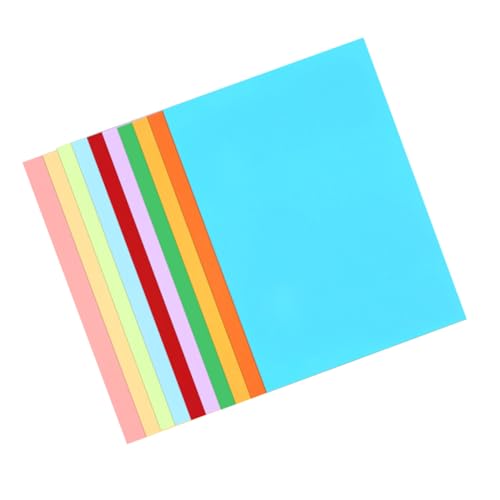 JEWEDECO 50 Stück Zeichenpapier für Kinder Malpapier für Kinder Bastelpapier farbiges Papier falten Kinder malen Papier farbiges Papier für Kinder Karton Studentisches Malpapier von JEWEDECO