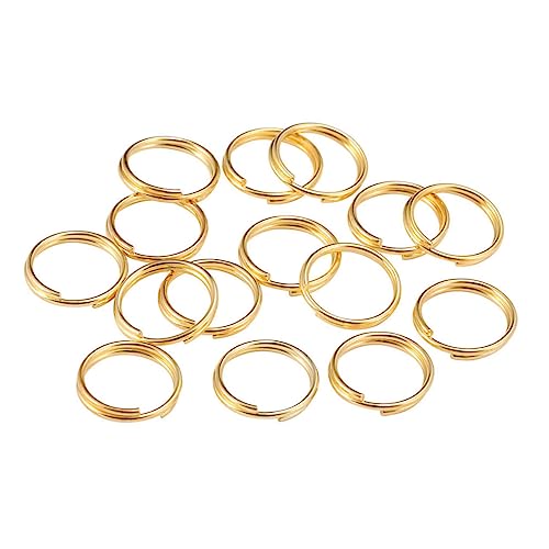 JEWEDECO 500 Stück Öffnungsringe klappcreolen DIY Schmuckzubehör Schmuckverbindung Schmuck Armbänder Sprungring Schmuck Ringe für Schmuckzubehör Ringe Zubehör zur Schmuckherstellung Golden von JEWEDECO