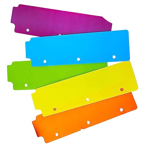 JEWEDECO 5St Notizblock-Tabs buchmarker buchmarkierungen trennstreifen für ordner Notizbuch Indexteiler Binder 5 Tab-Teiler Index klassifizierter Etiketten ästhetische Trennwände Colorful von JEWEDECO