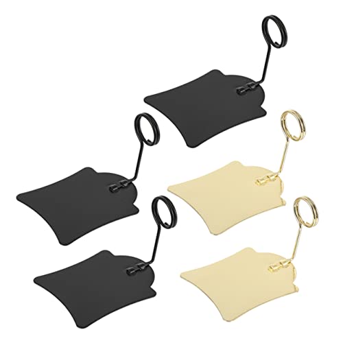 JEWEDECO 5st Preisschild-clip Preisschild-display-clip Schilderhalterclips Für Den Einzelhandel Etikettenclip Tischnummernclips Fan-shop Anzeige Bildhalter Für Tische Regal Rostfreier Stahl von JEWEDECO