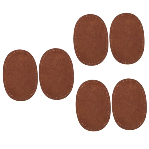 JEWEDECO 6 Stk Aufgesetztes Ellbogentuch Ellbogenflicken Nähen Jackenflicken Dekorative Ellbogenpatches Ellbogen-applikationen Craft-patches Flicken Für Kleidung Stickereiflecken Pu Coffee von JEWEDECO