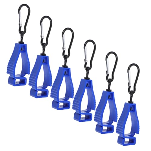 JEWEDECO 6 Stück Handschuhhalter-clips Handschuh-clips Für Arbeitshandschuhhalter, Bauhandschuhe, Karabiner, Kletterhandschuhe, Klemmen, Duty-gürtel, Handschuhhalter von JEWEDECO