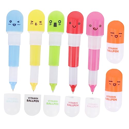 JEWEDECO 60st Pillen Stift Stifte Masse Partytütenfüller Kugelschreiber Für Erwachsene Preise Für Kinder Flüssiger Textmarker Motivationsstifte Lustige Schreibstifte Mini-stifte Plastik von JEWEDECO