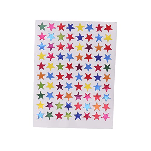 JEWEDECO 6er Pack 1cm Selbstklebende Bunte Glitzer Sterne Aufkleber Für Belohnungssticker Für Schule Und Bastelprojekte Farbauswahl Für Kreative Gestaltung von JEWEDECO