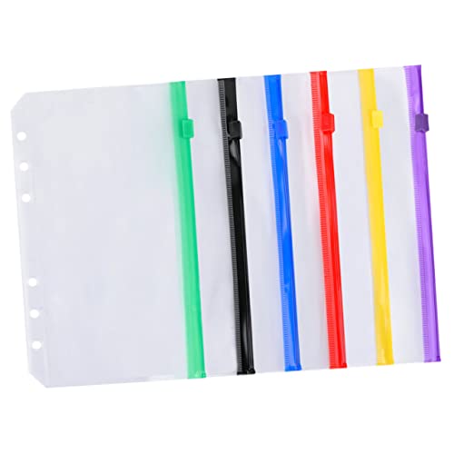 JEWEDECO 6er Set A6 Reusable Zipper Pouches Aus PVC Und Multifunktionale Aufbewahrungstaschen Für Dokumente Organizer Für Bürobedarf Und von JEWEDECO