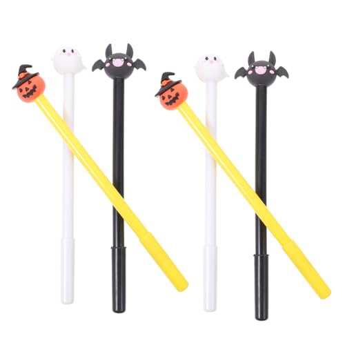 JEWEDECO 6st Halloween-gelstift Halloween-briefpapier- Schläger Gel-tinte Kawaii-stift Kugelschreiber Punkt Halloween-bleistift Halloween-kürbis-stift Karikatur Bausatz Neuheit Pvc von JEWEDECO