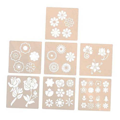 JEWEDECO 7St Malvorlage diamentpaiting kinder creatim di4ries stencils Malschablonenvorlage Blumen zeichnen Schablonen Werkzeug zum Malen von Vorlagen Zeichnungsvorlage das Haustier Weiß von JEWEDECO