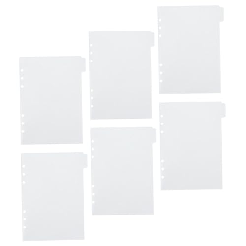 JEWEDECO Sammelmappe Ordnungsmappe A5 Budget Binder Pocket Set 6 Transparente Matte Pp Hüllen Für Lose Blätter Dokumenten Organizer Mit Trennseiten Für Rechnungen Quittungen Und Budgetplanung von JEWEDECO