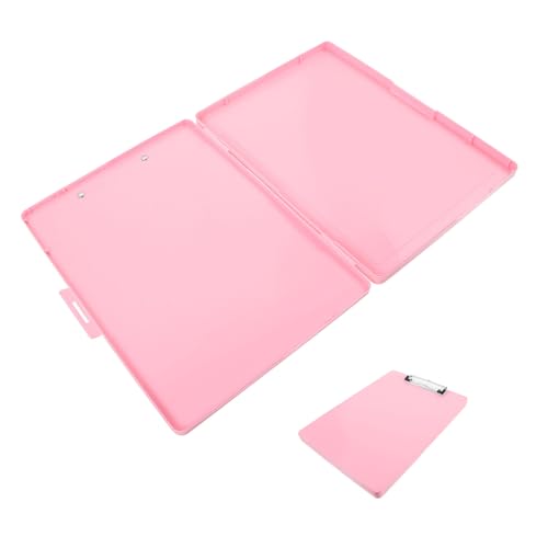 JEWEDECO Aufbewahrungsschreibtafel Büro-klemmbretter Office-dokumentenclip Dokumentenklammer Schreibunterstützungstafel Zwischenablageordner Konferenz-schreibtafel Büroklammer Metall Rosa von JEWEDECO