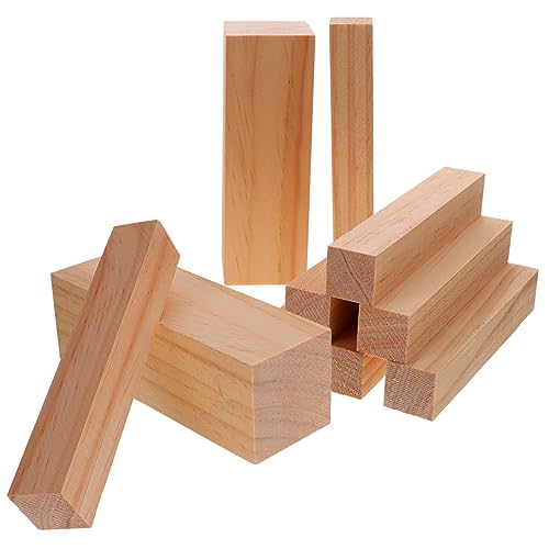 JEWEDECO Klötzchen Zum Basteln Holzblock Basswood Holzblöcke Zum Schnitzen Diy Holzschnitzset Für Handarbeiten Hochwertige Holzblöcke Für Holzschnitzerei Und Whittling von JEWEDECO