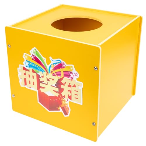 JEWEDECO Box Box Ticket Hülle Verlosung Zubehör Spende Fall Spende Zubehör Verlosung Hülle Inhaber Verlosung Versorgungsspende Versorgung Golden Pvc von JEWEDECO