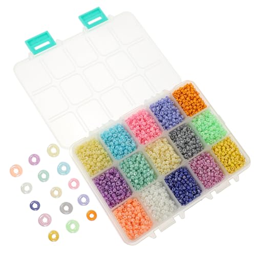 JEWEDECO Bunte Perlen Bunte 3mm Glasperlen Set Gemischte Farben Für Diy Schmuckherstellung Perfekt Für Armbänder Halsketten Und Kreative Bastelprojekte Glasperlen Für Schmuckdesign Und Accessoires von JEWEDECO