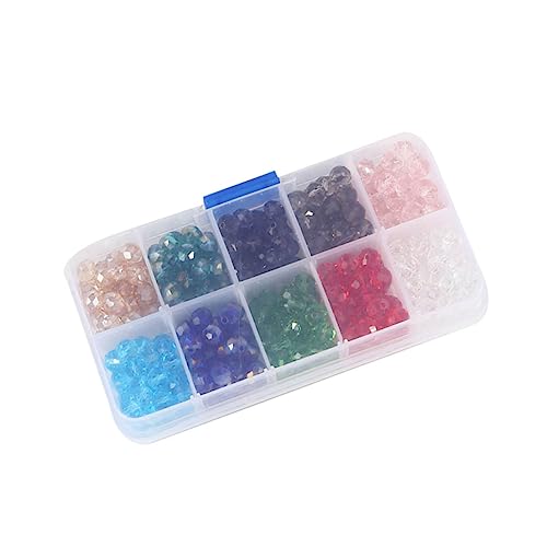 JEWEDECO Bunte 8mm Bicone Glasperlen Spacer Beads Für DIY Armbänder Und Schmuckherstellung Ideal Für Bastelprojekte Und Kreative Designs von JEWEDECO