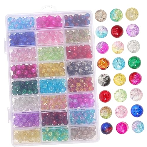 JEWEDECO Bunte Glasperlen Set Für DIY Armbänder Schmuckherstellung 1 Schachtel Facettierte Perlen Ideal Für Bastelprojekte Und Handarbeit 200 Stück von JEWEDECO