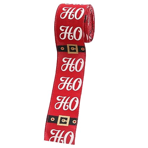 JEWEDECO Christbaumschmuck Weihnachtsgeschenkband Geschenkverpackungszubehör weihnachtsthemaband ribbon bandfeile Verschleißfestes Geschenkverpackungsbänder Bestickte Weihnachtsbänder von JEWEDECO