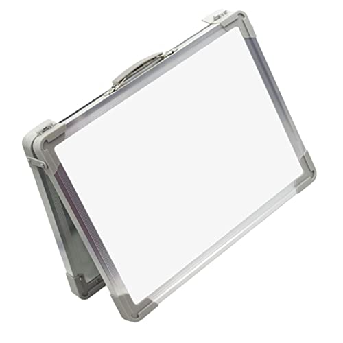 JEWEDECO Desktop-whiteboard Kinder-whiteboard Doppelseitiges Whiteboard Tafel Staffelei Mobile Trockenlöschtafel Magnetisches Whiteboard Mini-whiteboards Weiß Aluminiumlegierung von JEWEDECO