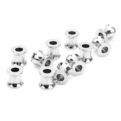 JEWEDECO Edelstahl Spacer Perlen DIY Holed Beads Für Armbänder Und Halsketten Handgemachte Schmuckgestaltung Ca 8x8mm Innenlochdurchmesser von JEWEDECO