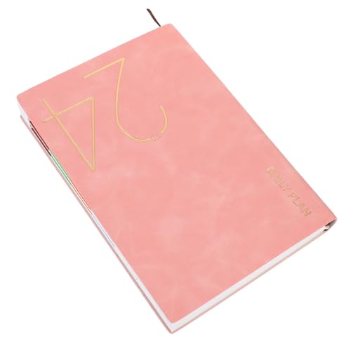 JEWEDECO Effizienter Kalender To-do-listenplaner Studienkalender 12 Monatsplaner To-do-liste Notizblock Effizienter Notizblock Terminkalender 2024 Effizientes Planpad Zeitplaner Papier Rosa von JEWEDECO