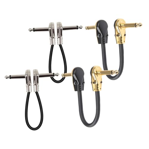 JEWEDECO Gitarren Patchkabel Für E Gitarre Und E Bass Lange Flache Kabel Und Für Effektive Verbindung Von Effektpedalen Und Instrumenten von JEWEDECO