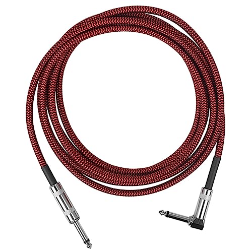 JEWEDECO Gitarren-patchkabel Nylon-webschnur 6 35 Mm Audiokabel Für E-gitarren Bass-verbindungszubehör von JEWEDECO