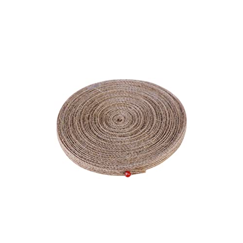 JEWEDECO Gurtband jute band Juteband verdrahtetes Sackleinenband Einladungsbänder Band aus Jutegewebe Weihnachtsverpackung präsentiert Band Sackleinen trimmen Geschenkband Bandgewebe Brown von JEWEDECO