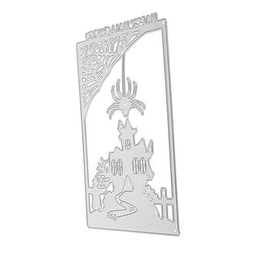 JEWEDECO Halloween gestanzt Scrapbooking-Stanzformen Stanzformen für Halloween ausstecher mit prägung prägeausstecher neuheiten Stanzform aus Metall Schneideisen aus Kohlenstoffstahl Silver von JEWEDECO