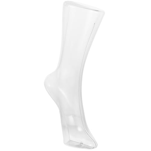 JEWEDECO Durchsichtiger Fußmodell Mannequin Aus PVC Ideal Für Die Präsentation Von Socken Strümpfen Und Strumpfwaren Transparentes Design Für Optimale Sichtbarkeit von JEWEDECO