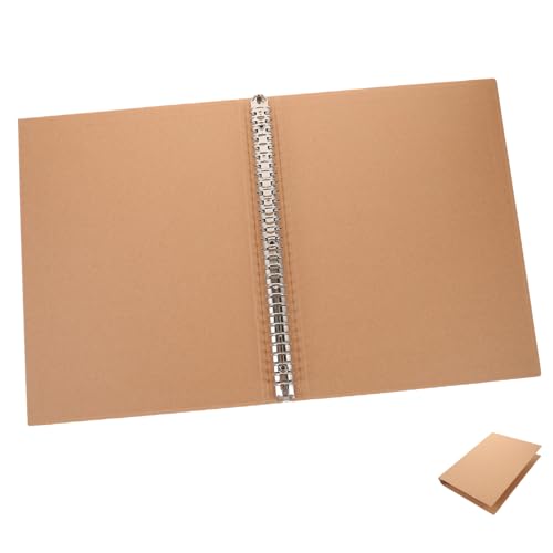 JEWEDECO Loseblatt-Bucheinband business notebook mappen pc-gehäuse document storage box laptop kühlständer tragbarer Monitorständer Blindabdeckung Ordner für die Schulästhetik Kraftpapier von JEWEDECO