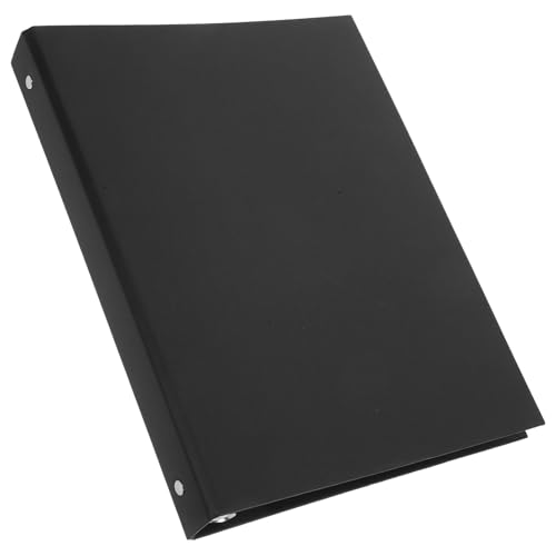 JEWEDECO Loseblatt-bucheinband Schlanker A4-ringordner Ringbuch A4 Blindabdeckung A4 Ordner Ringbücher A4 Notizbuchhüllen Ringbücher Im A4-format Mit 4 Ringen A4-ringbuch Kraftpapier Black von JEWEDECO