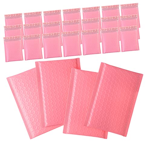 JEWEDECO Luftpolsterumschläge Pink Selbstklebende Versandtaschen Aus Polyethylen Gepolstert Für Sicheren Versand Größe 11x13+ Ideal Für Kleine Pakete Und Versandbedarf von JEWEDECO