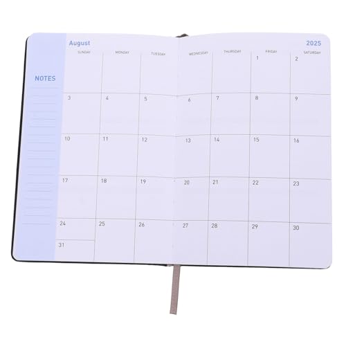 JEWEDECO Notizbuch lernplaner academic planner Terminkalender nootbook To-Do-Liste Notizblock Büroplan-Notizblock bequemer akademischer Planer Notizblock für das Jahr 2024–2025 Papier Black von JEWEDECO