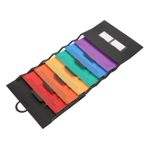 JEWEDECO Regenbogen-akkordeontasche Dokumentenorganisator Ordner Erweitern Mail-organizer Stilvoller Aktenorganisator Dokumentenhalter Hängeregistraturhalter Büroordnerhalter Aktentasche Pp von JEWEDECO