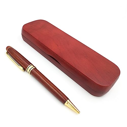 JEWEDECO Rosenholz Kugelschreiber Vintage Kugelschreiber Edler Holz Geschenkbox Hochwertiger Mehrfarbiger Kuli Für Frauen Und änner Ideal Für Und Besondere Anlässe von JEWEDECO