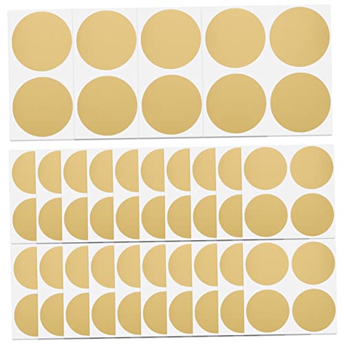 JEWEDECO Rubbellose Aufkleber Selbstklebende DIY Etiketten Für Spiele Preise Und Geburtstagsfeiern Goldene Scratch Off Sticker Durchmesser von JEWEDECO